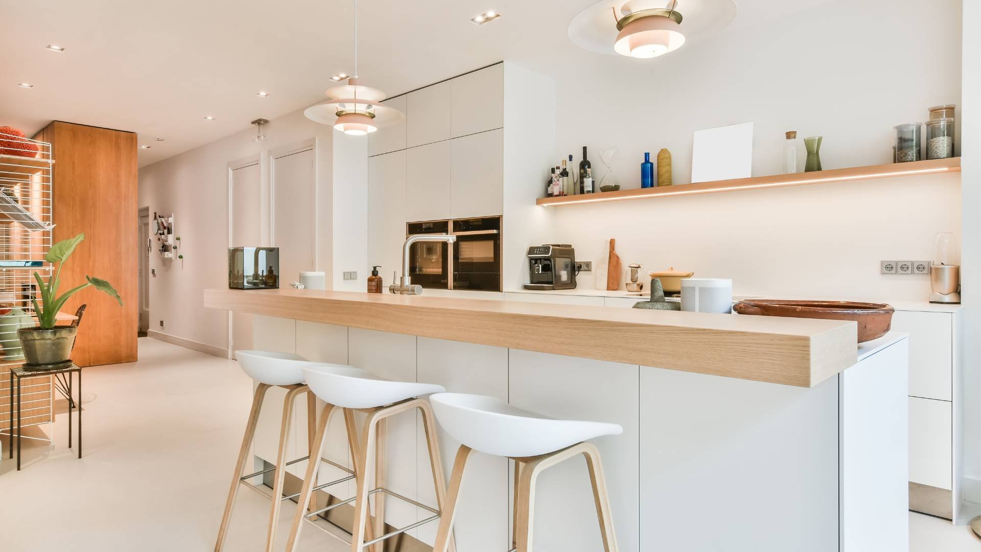 Professionally organized, clutter-free living space