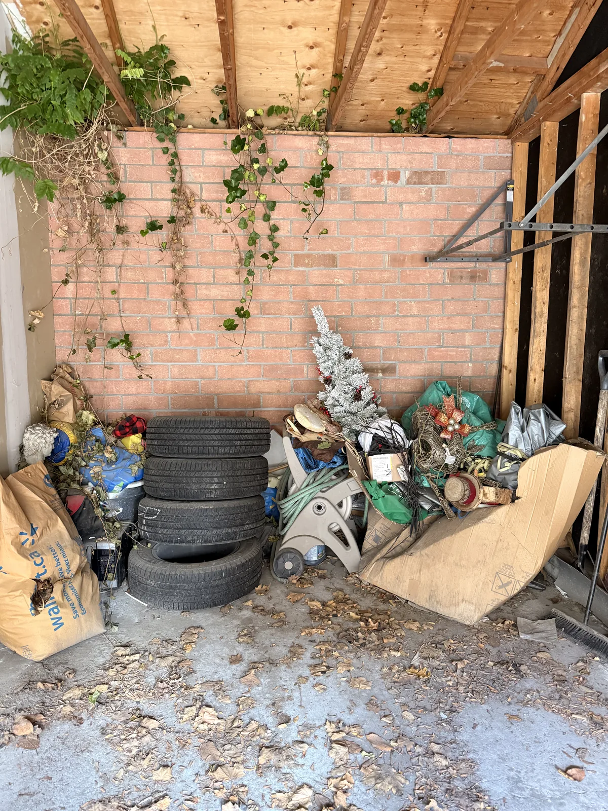 Garage before professional home organizing in the GTA - Chaos Meets Order