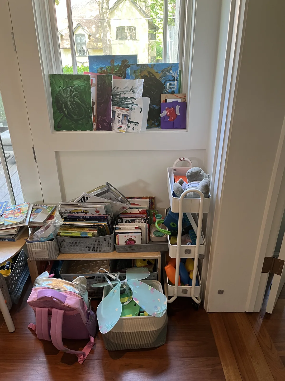 Kids playroom before professional home organizing in the GTA - Chaos Meets Order