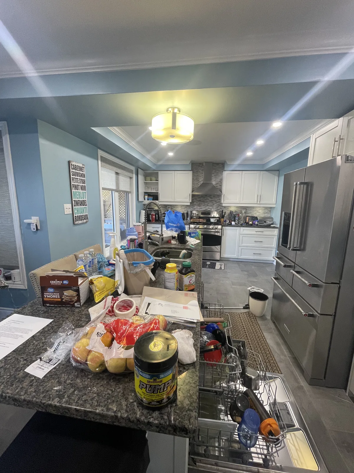 Kitchen before professional home organizing in the GTA - Chaos Meets Order