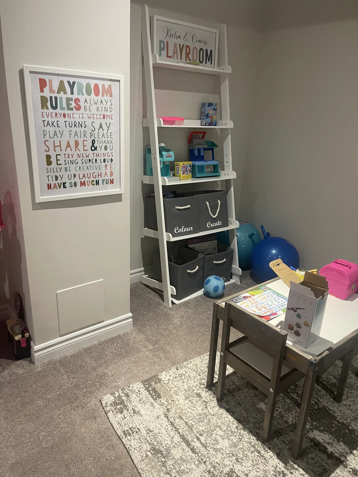 Playroom before professional home organizing in the GTA - Chaos Meets Order