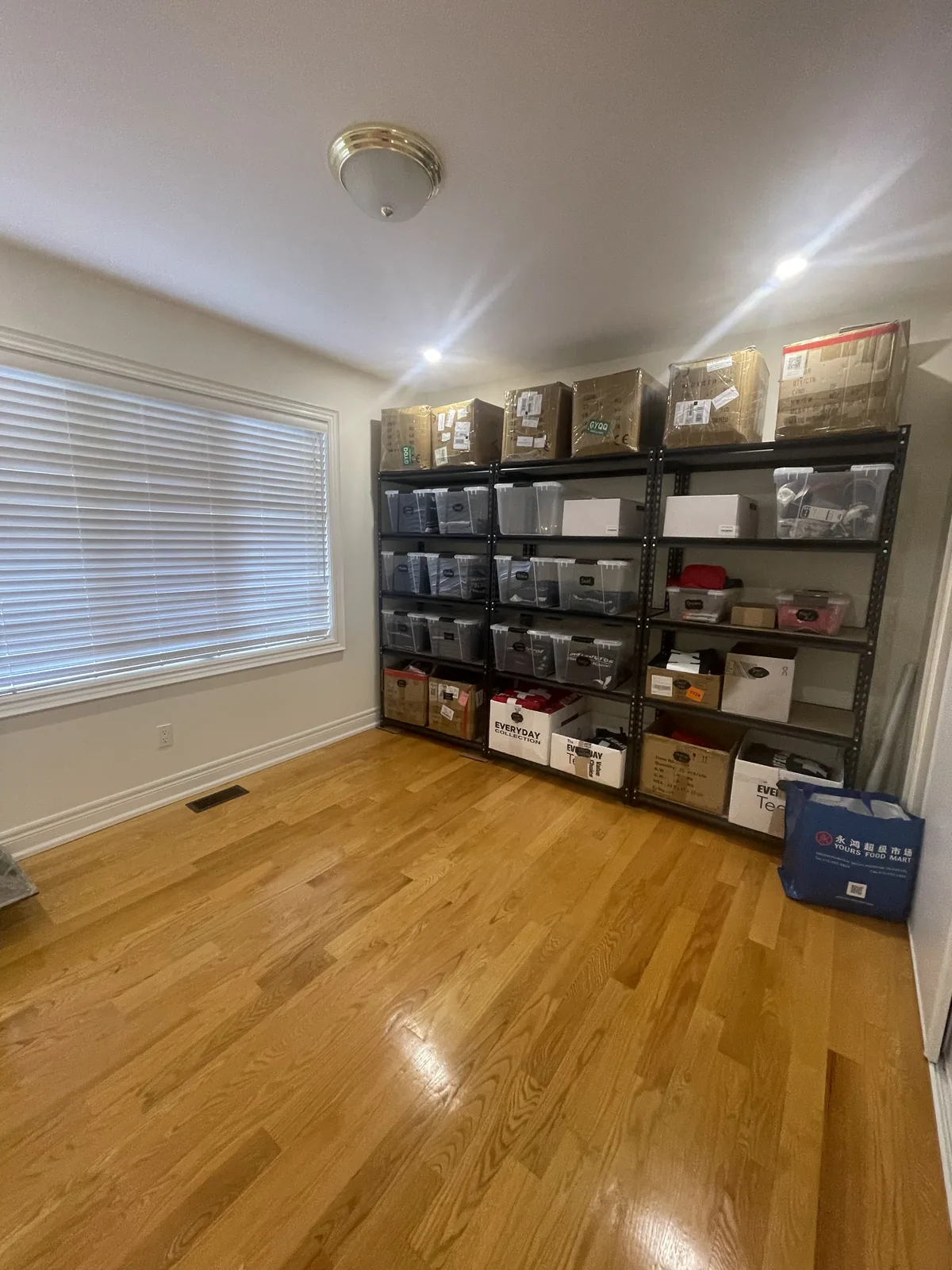 Storage room after professional home organizing in the GTA - Chaos Meets Order