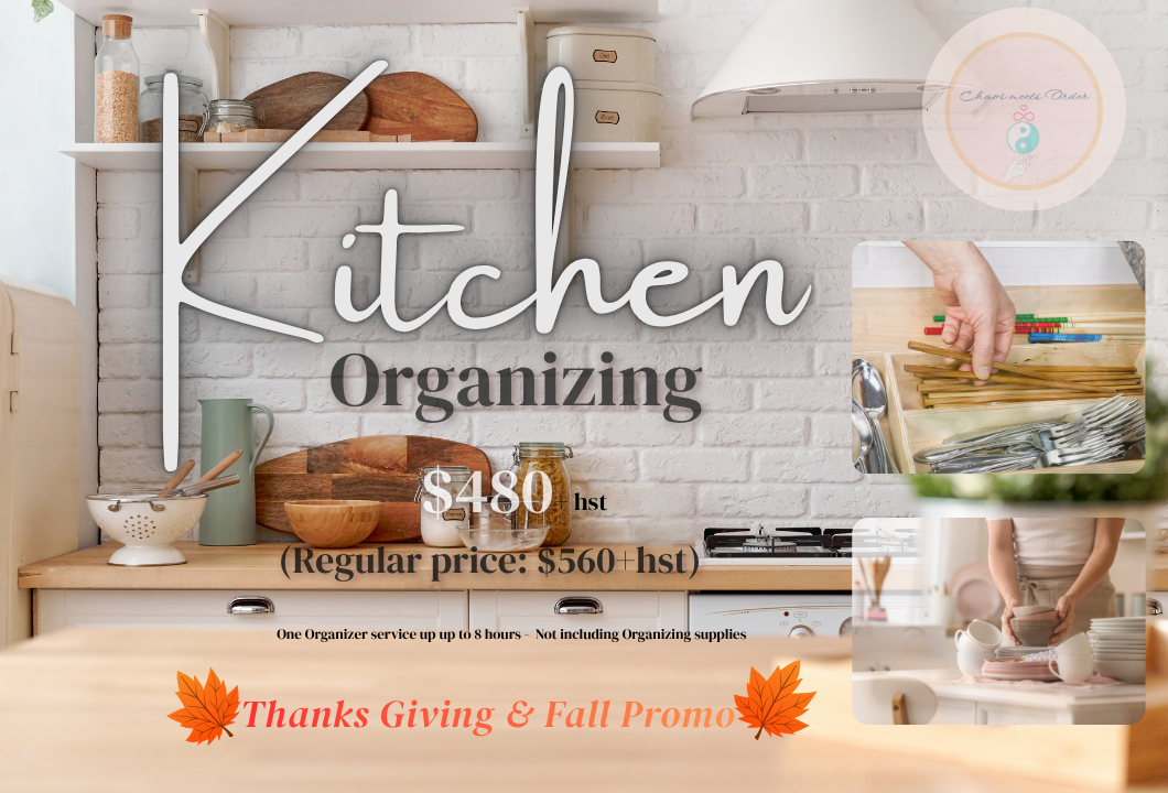 Organized kitchen and pantry space with professional decluttering in Vaughan, Markham, and York Region